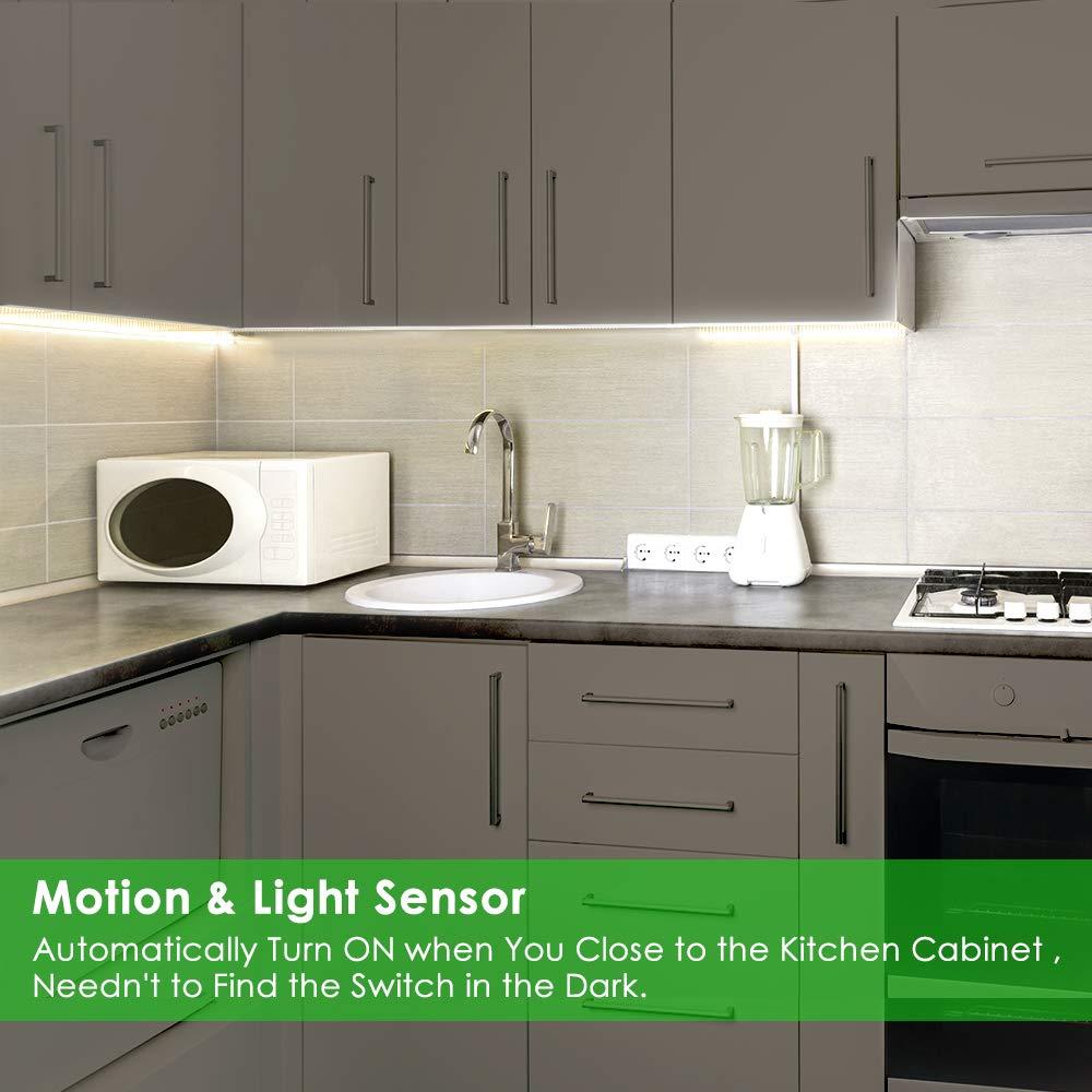 LOFTER LOFTER LED Closet Light , Rechargeable 62-LED Cabinet Lights Wireless Under Cabinet Light for Closet , Cabinet , Wardrobe , Motion Sensor Closet Light with 2 Sensor Mode (ONLY Motion, Motion & Light)