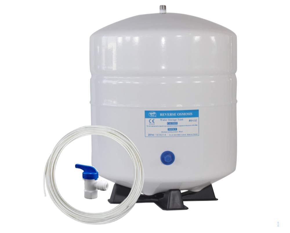 Oceanic Water Systems Reverse Osmosis Water Storage Pressure Tank 4.5 Gallon (3.2 Gal Capacity) Plus Tank Valve and 1/4\" Tubing by Oceanic Water Systems