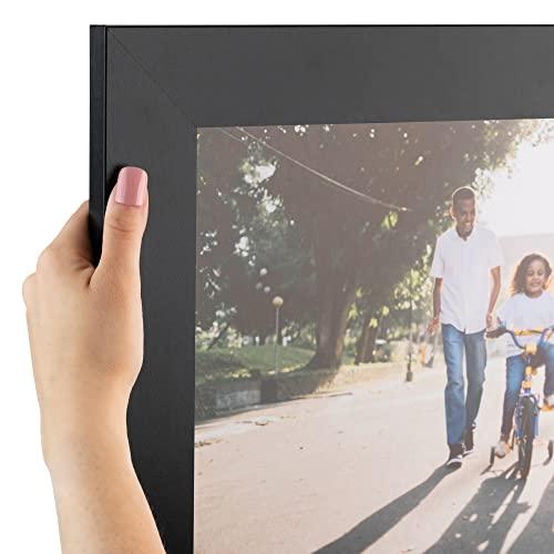 ArtToFrames ArtToFrames 23x34 inch Satin Black Picture Frame, 2WOMFRBW74079-23x34