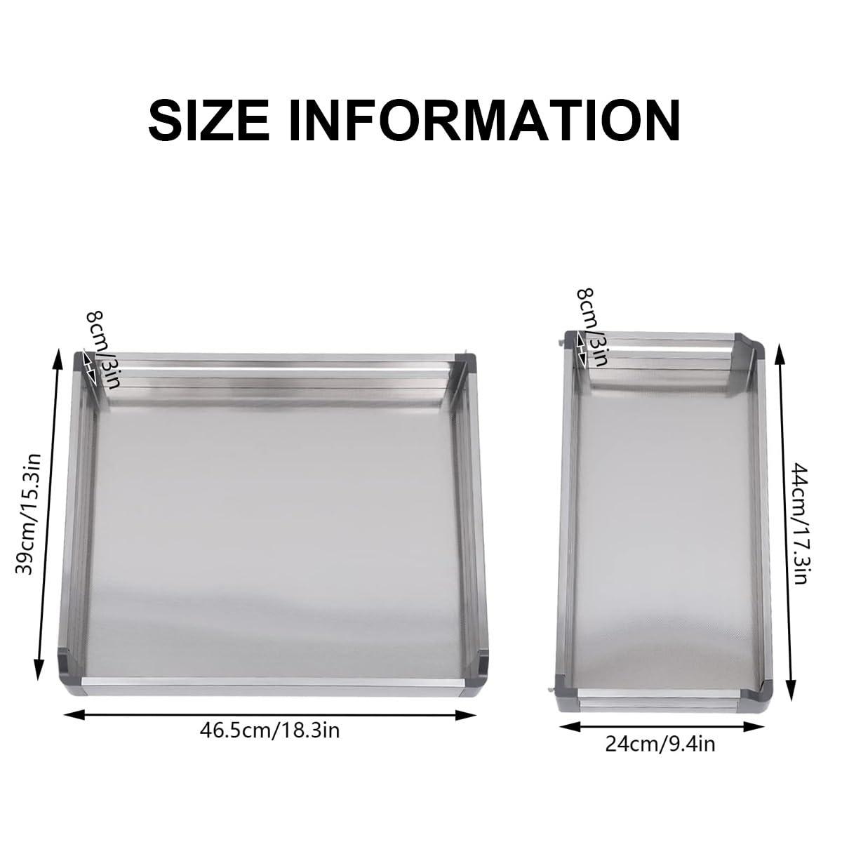 ZAIHW ZAIHW Blind Corner Cabinet Pull Out Organizer, Right, Silver, Modern, Kitchen, L-shape, 17.3\"W x 9.4\"D x 3\"H, 17.6lbs Capacity