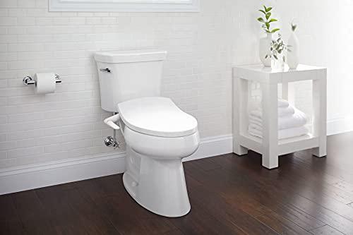 Kohler KOHLER 5724-0 PureWash M250 Elongated Bidet Toliet Seat, Manual Non-Electric Bidets for Existing Toilets, Adjustable Bidet Sprayer, White