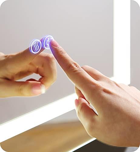 Fresca Fresca Spazio 24\" Wide x 30\" Tall Bathroom Medicine Cabinet w/LED Lighting & Defogger