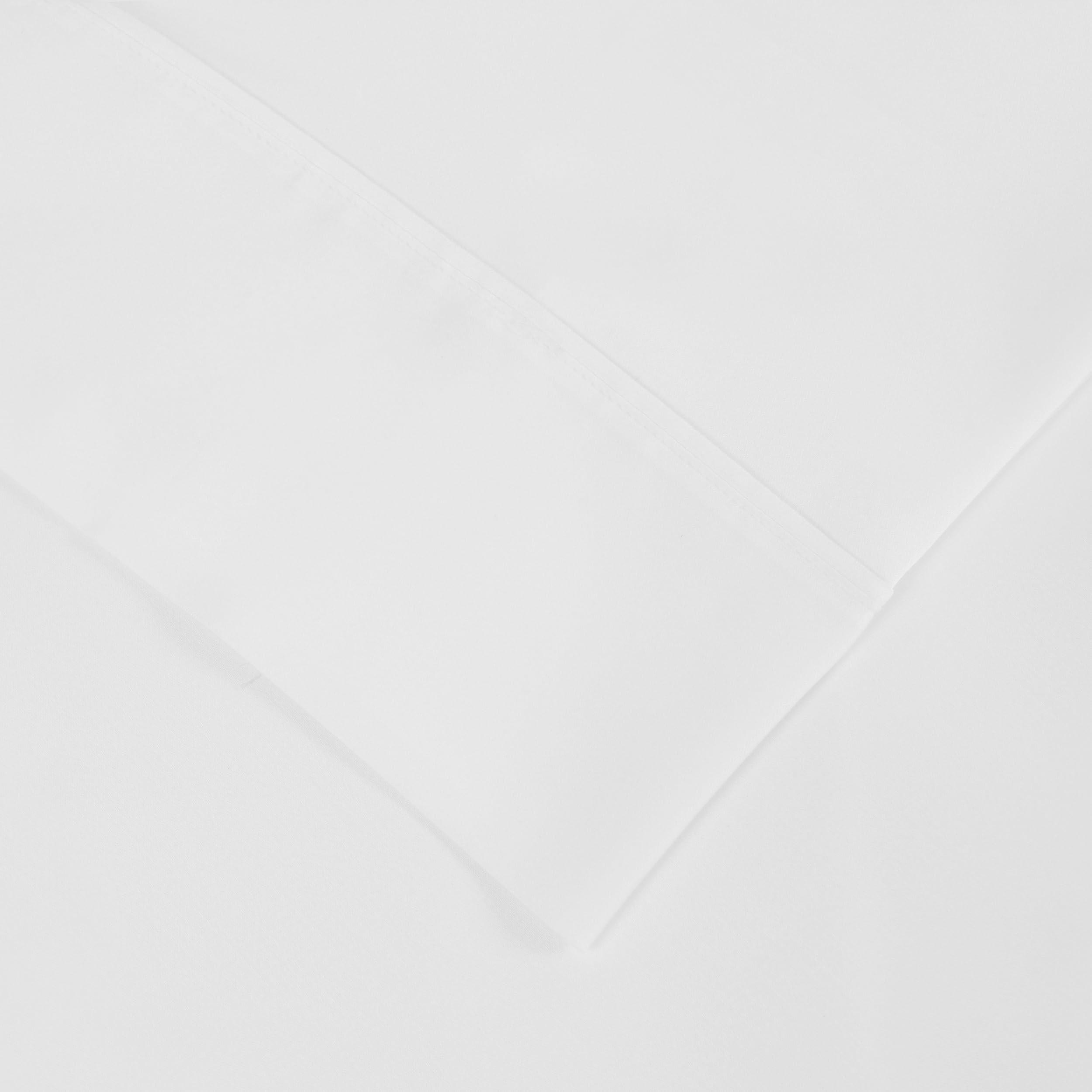 Superior Superior 1000 Thread Count Lyocell-Blend Sheet Set, Cooling, Luxury Sheets, Heavyweight Bedding, Wrinkle Free Bedsheets, 1 Flat Sheet, 1 Elastic Deep Pocket Fitted Sheet, 1 Pillowcase, Twin, White