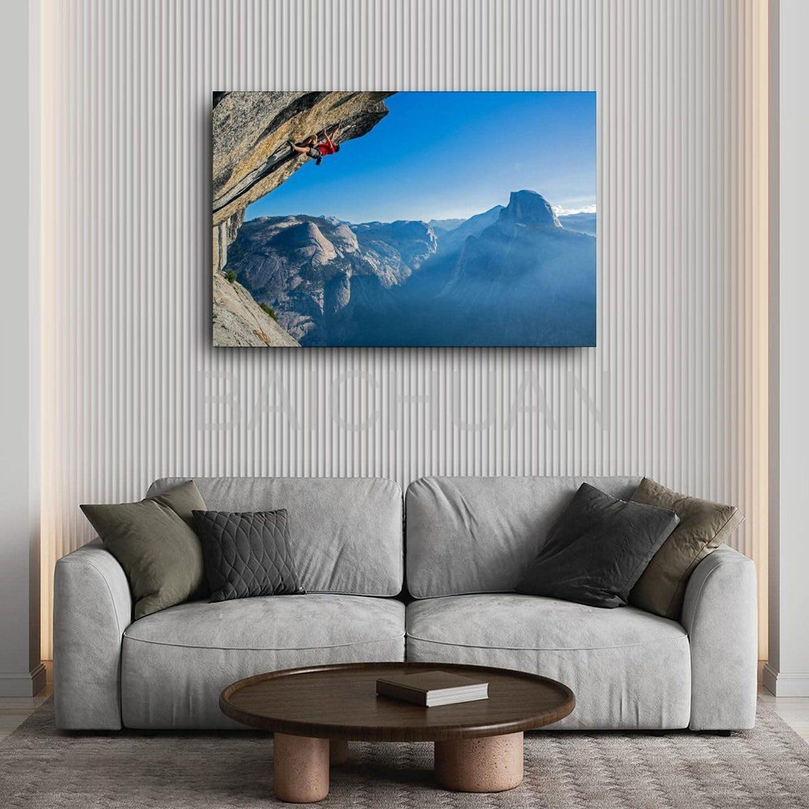 TRHBNNI TRHBNNI Alex Honnold Rock Climber Poster2 Canvas Painting Wall Art Poster for Bedroom Living Room Decor 18x12inch(45x30cm), Unframe-style