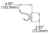 Baldwin Baldwin Hardware 3865.150 Champlain Robe Hook