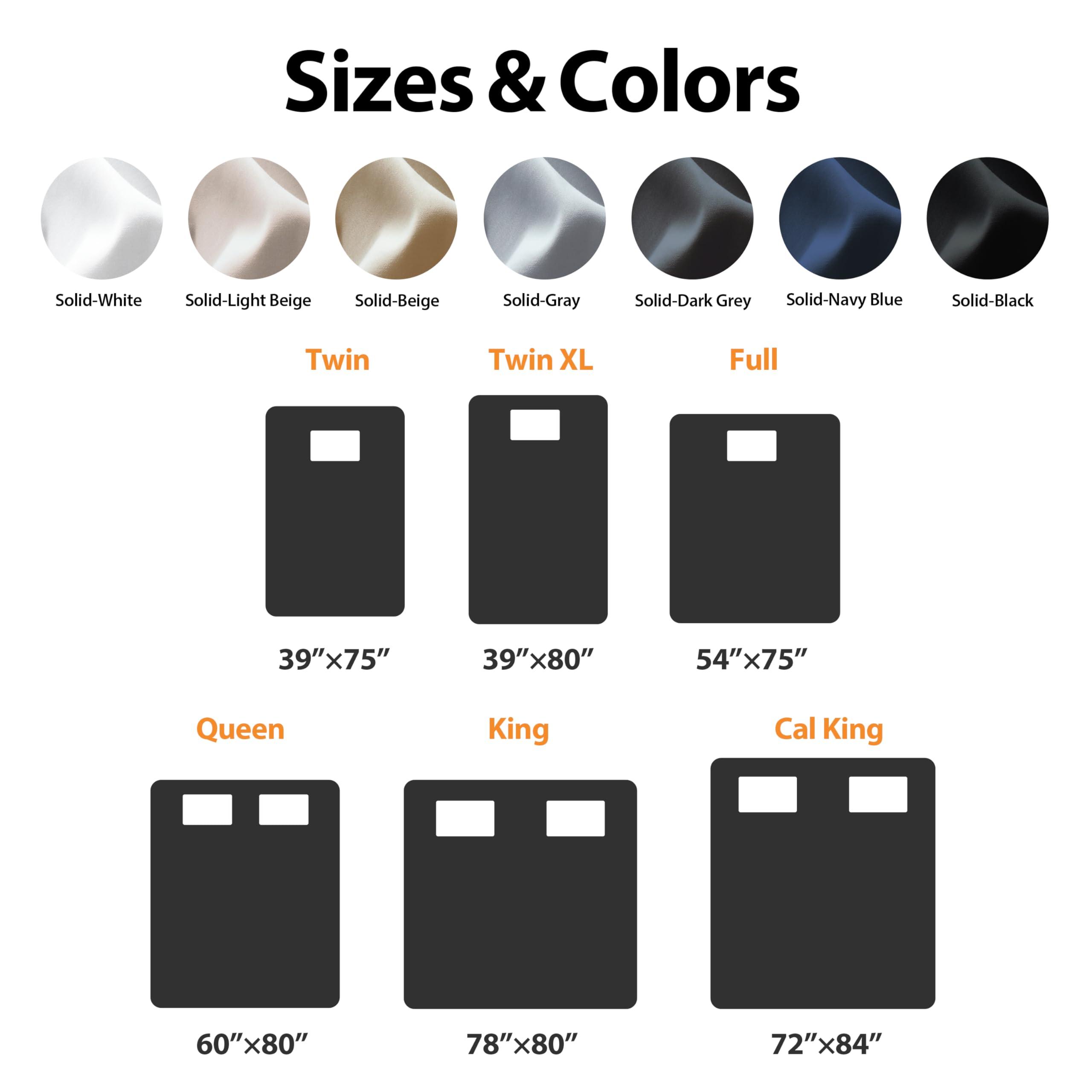 Shunjie.Home Split King/2 Pack Twin XL Egyptian Cotton Fitted Sheets 600 Thread Count 16\" Deep Pocket(Split King/2 Pack Twin XL Fitted Sheet, White)