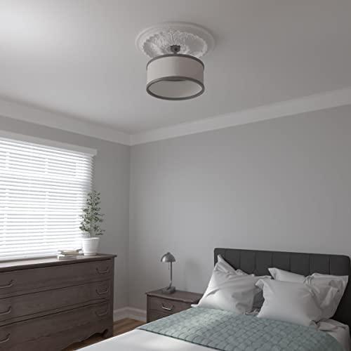 Ekena Millwork Ekena Millwork CM28ST Stockport Ceiling Medallion, 28"OD x 2 3/4"P (Fits Canopies up to 6 1/4"), Factory Primed