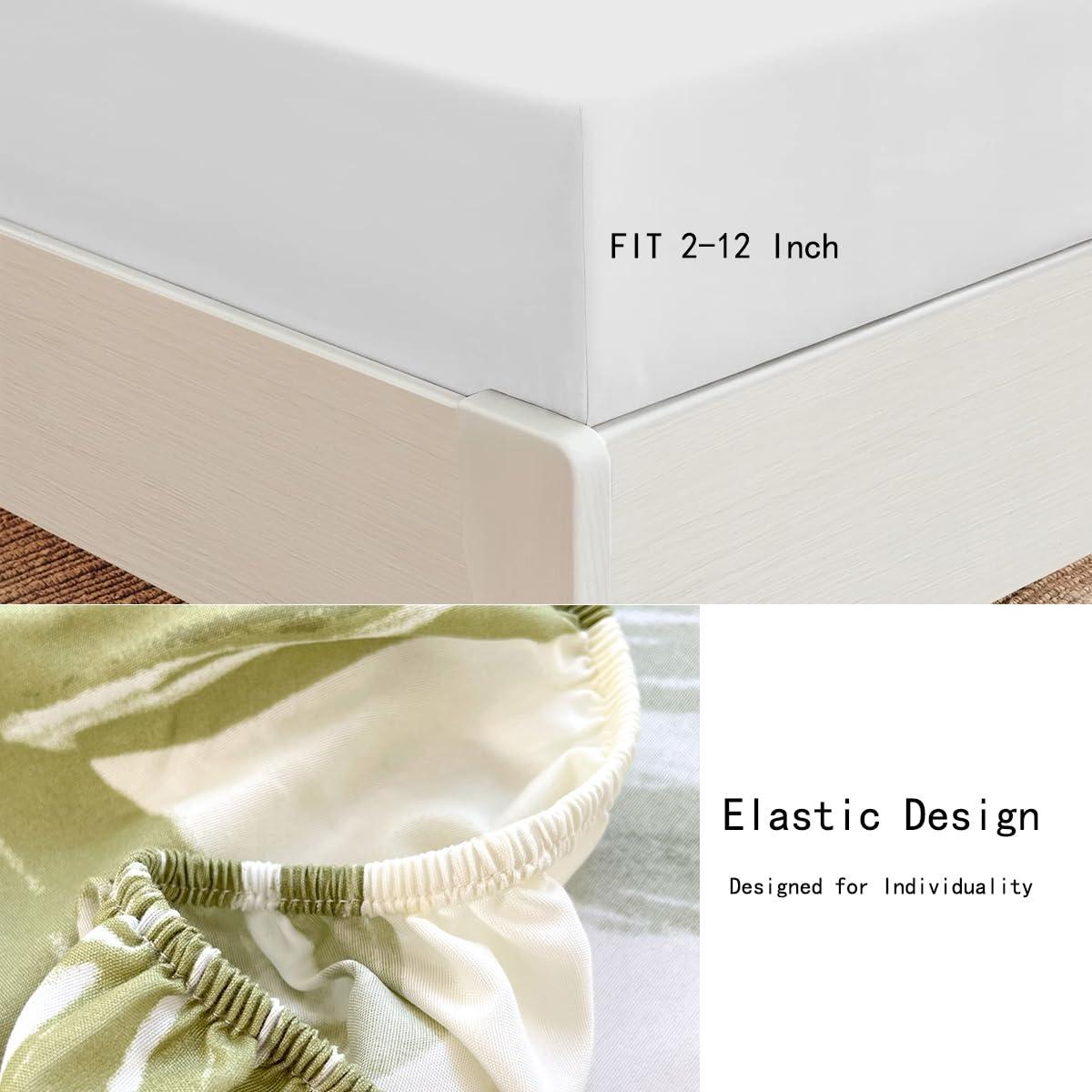 WHYATT Full Jersey Knit Sheets Wall Bedclothes Lightweight Full Size