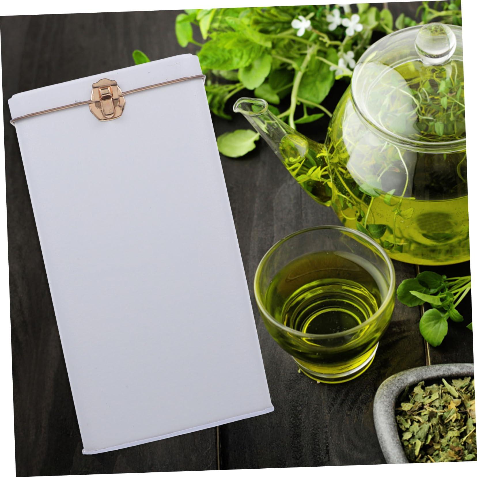 Zerodeko Tea Tea Storage Containers Tea Container Canister with Airtight Lids Tea Bag Storage Jar Food Storage Container Food Storage Jar Tea Tin Canister Tea Storage Canister