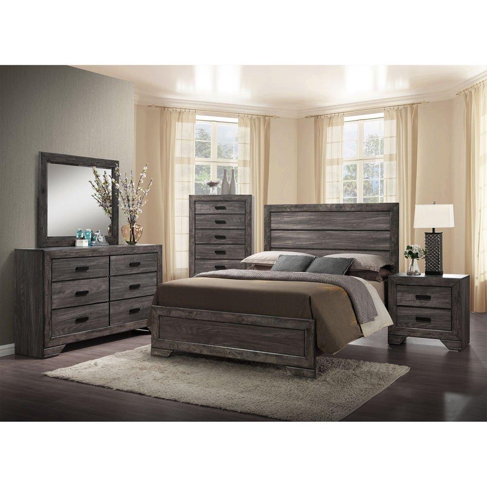 CAMBRIDGE Cambridge 5 Drawer Drexel Chest, Gray,5-Drawer Chest