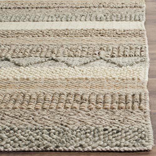Safavieh SAFAVIEH Natura Collection Runner Rug - 2\'3\" x 6\', Beige, Handmade Moroccan Boho Tribal Wool & Cotton, Ideal for High Traffic Areas in Living Room, Bedroom (NAT101A)