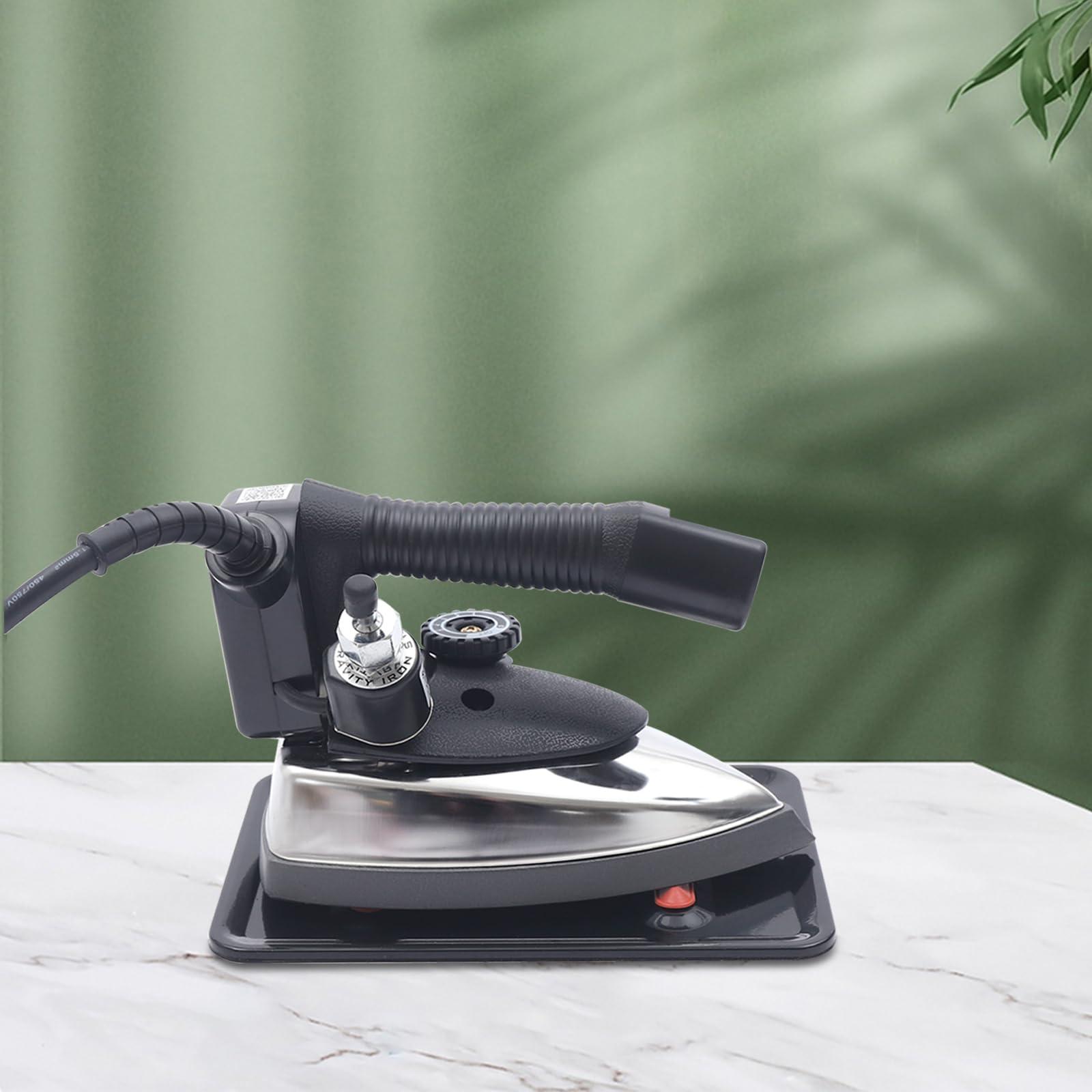 CaLaOCO CaLaOCO Gravity Feed Iron, 1200W Industrial Electric Steam Iron Set Gravity Iron Steamer for Factory Clothing Shop, 140~428F 5-Speed Regulation, with 3L Large-capacity Water Bottle