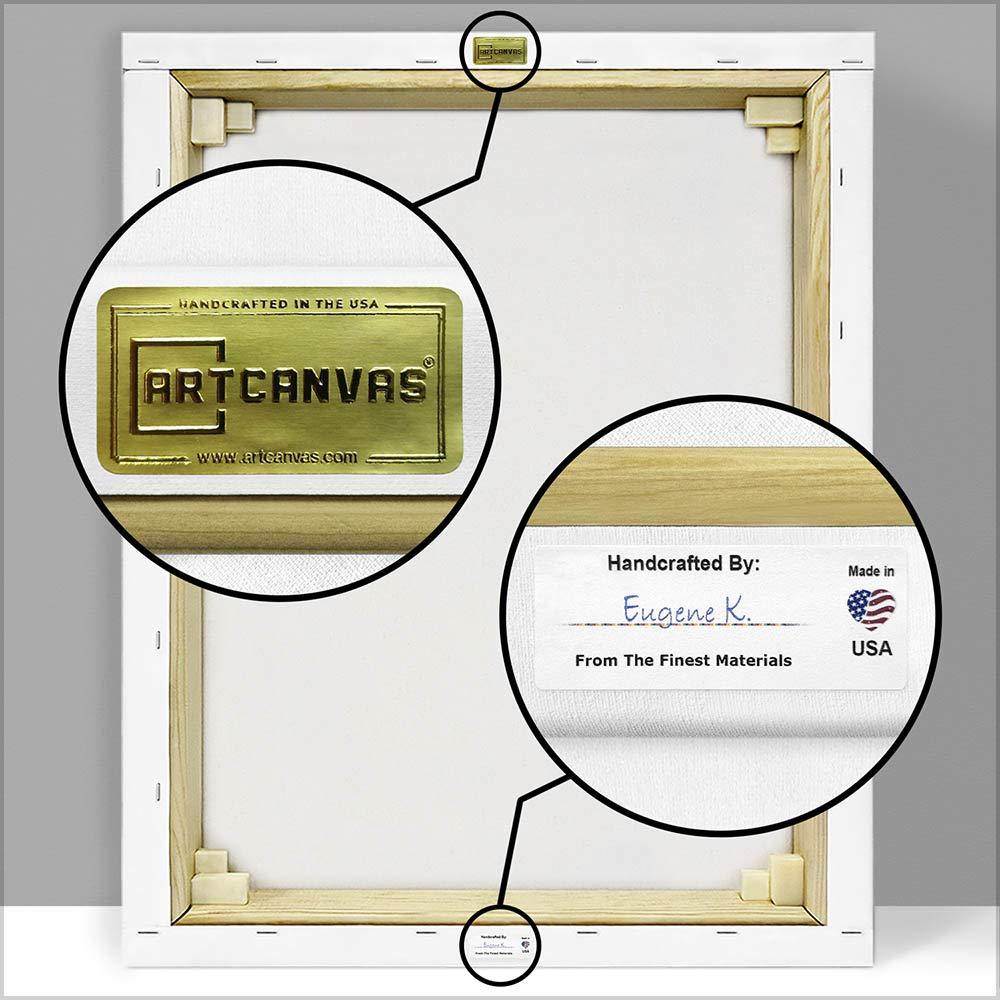 ARTCANVAS ARTCANVAS Black White World Map Canvas Art Print Stretched Framed Painting Picture Poster Giclee Wall Decor - 60\" x 40\" (0.75\" Deep) (3-Piece)