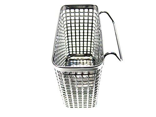 Stopia Small Square Stainless Steel Perforated Cutlery Basket Sink Rack Storage Silver by Stopia