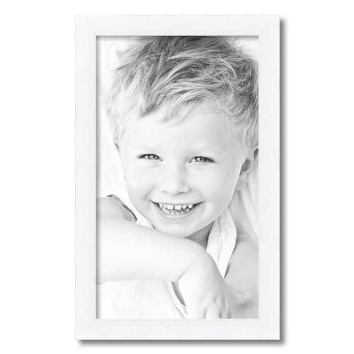 ArtToFrames ArtToFrames 14x24 inch Contemporary White with Lip Wood Picture Frame, 2WOMD8991-14x24
