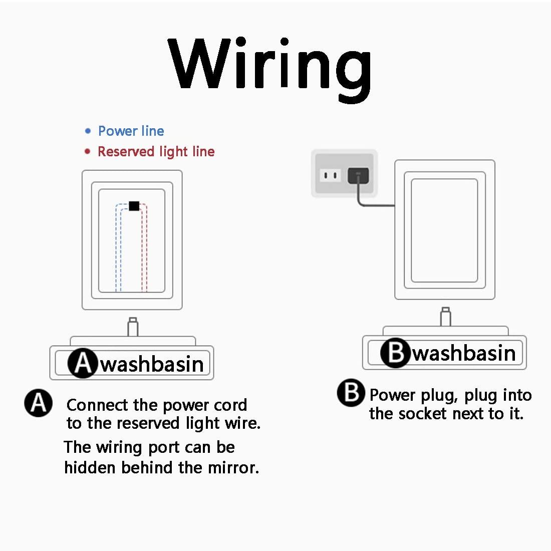 LLYLAY LED Bathroom Mirror Round,Circle Mirror,Bathroom Mirrors for Vanity,Vanity Mirror with Lights,Polished Frameless Wall Mirror for Bathroom, Vanity, Bedroom,White/Warm Light