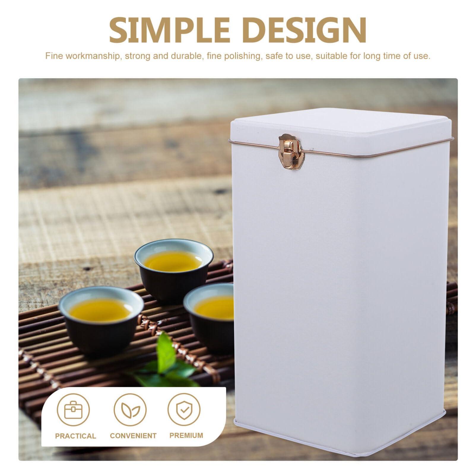 Zerodeko Tea Tea Storage Containers Tea Container Canister with Airtight Lids Tea Bag Storage Jar Food Storage Container Food Storage Jar Tea Tin Canister Tea Storage Canister