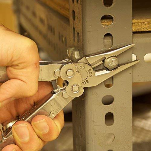 SOG SOG Multitool - Powerlock Heavy Duty Multitool Pliers, Electrician Wire Cutter Multi Tool w/ Ballistic Nylon Multitool Sheath with Clip (S60N-CP)