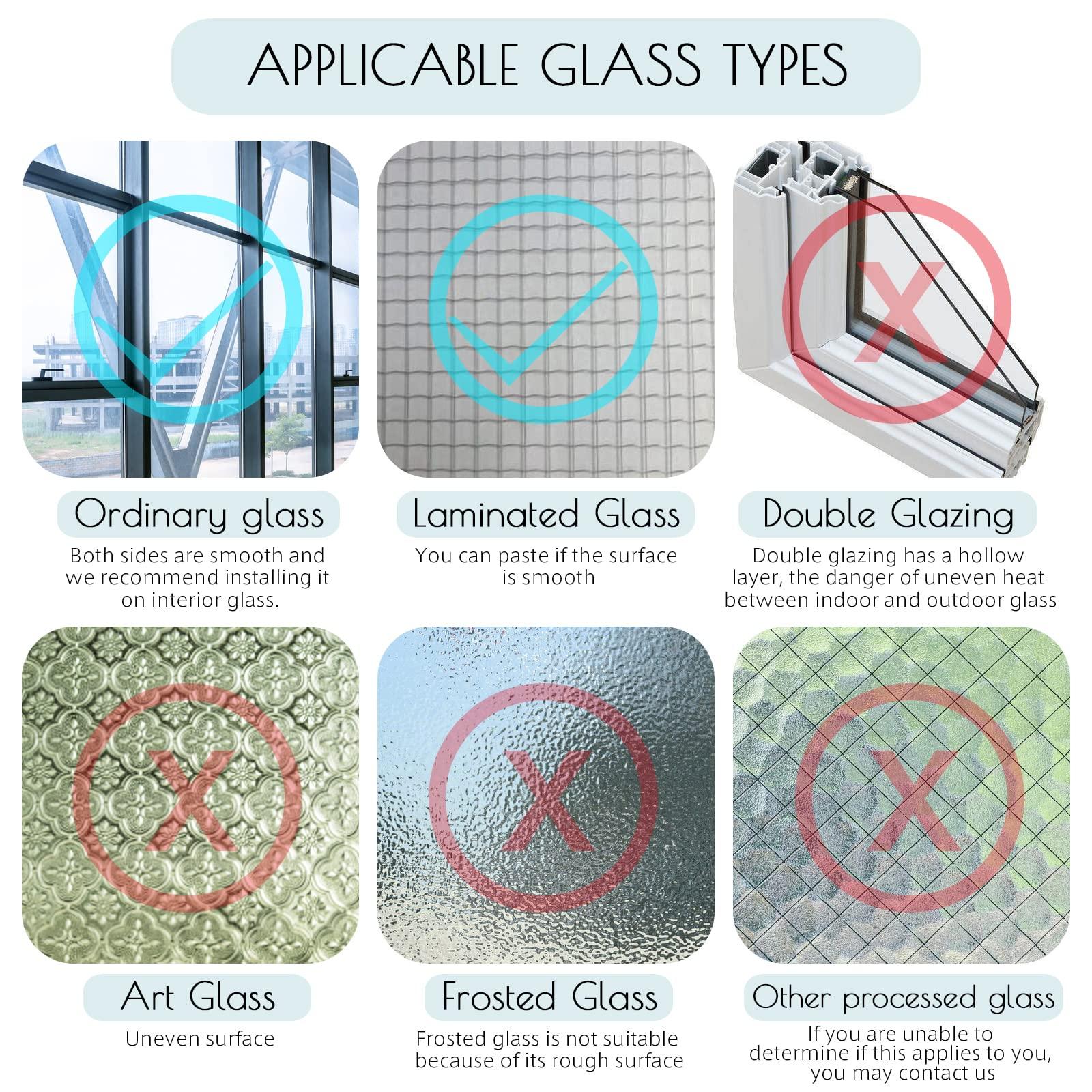 HIDBEA HIDBEA One Way Mirror Window Film, Daytime Privacy Sun Blocking Reflective Window Film Static Cling Heat Control Window Tinting Film for Home and Office, Brown Silver, 35.4 x 393.7 Inch