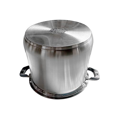 Generic Stainless Steel Stock Pot, 10 Quart Pot with Glass Lid,Heat-Proof Double Handles