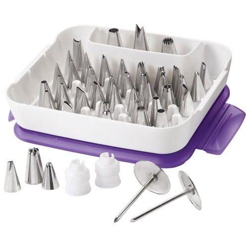 Wilton Wilton Piping Tip Set for Cake & Cupcake Decorating, 55-Piece with Carrying Case