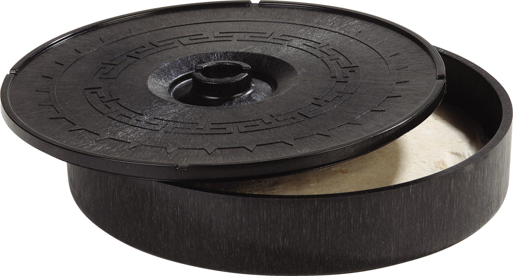 Carlisle FoodService Products Carlisle FoodService Products Jumbo Server Tortilla Server with Insulated Lid for Kitchens, Restaurants, Catering, Plastic, 12.75 X 2.625 Inches, Black