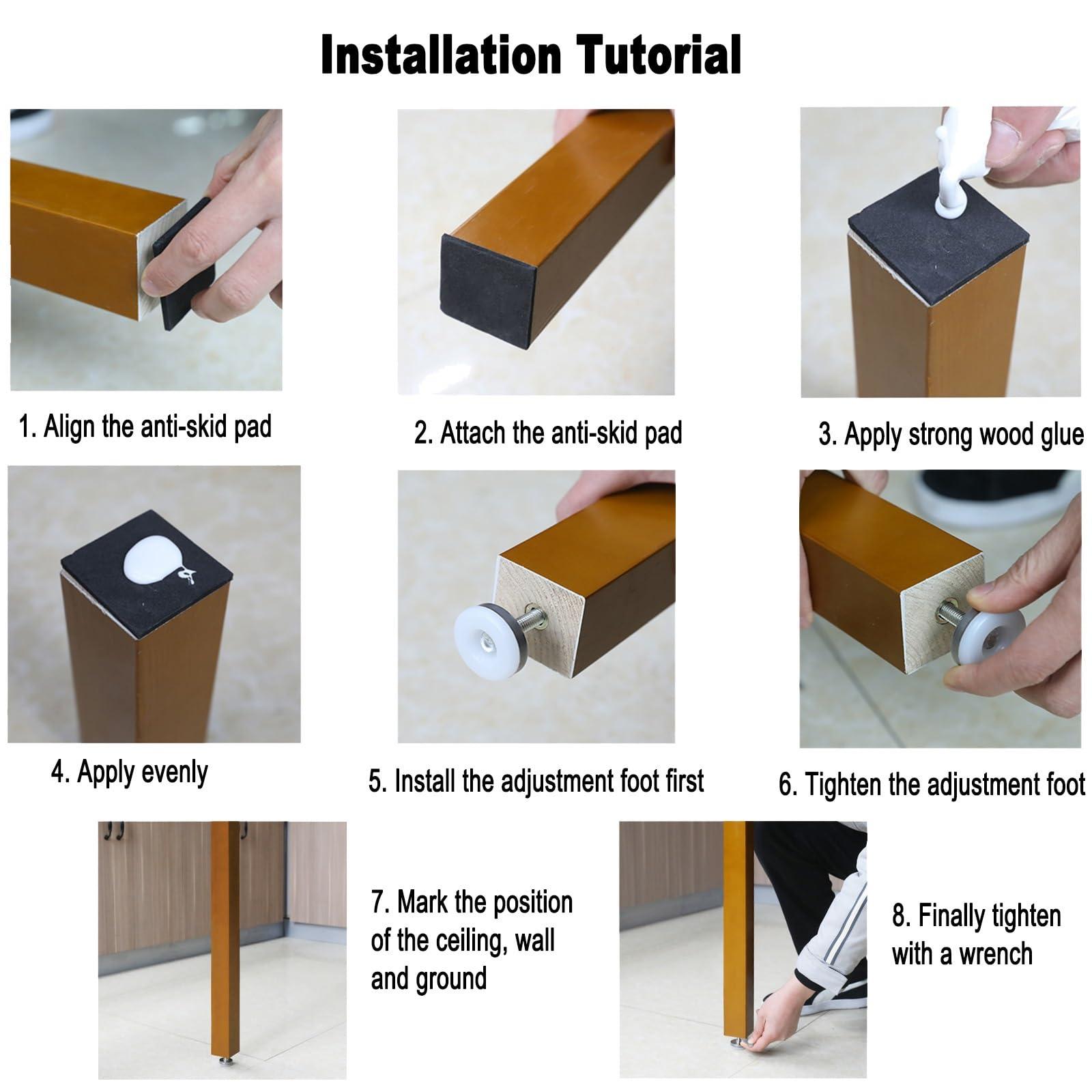 XDOPIRRS Floor to ceiling wooden wall partition post room divider,Floor to Ceiling Wall Post Partitions Screens Room Dividers,Wood Post Privacy Screens,Washroom/Balcony/Stairwell/Entrance Privacy Screen Column