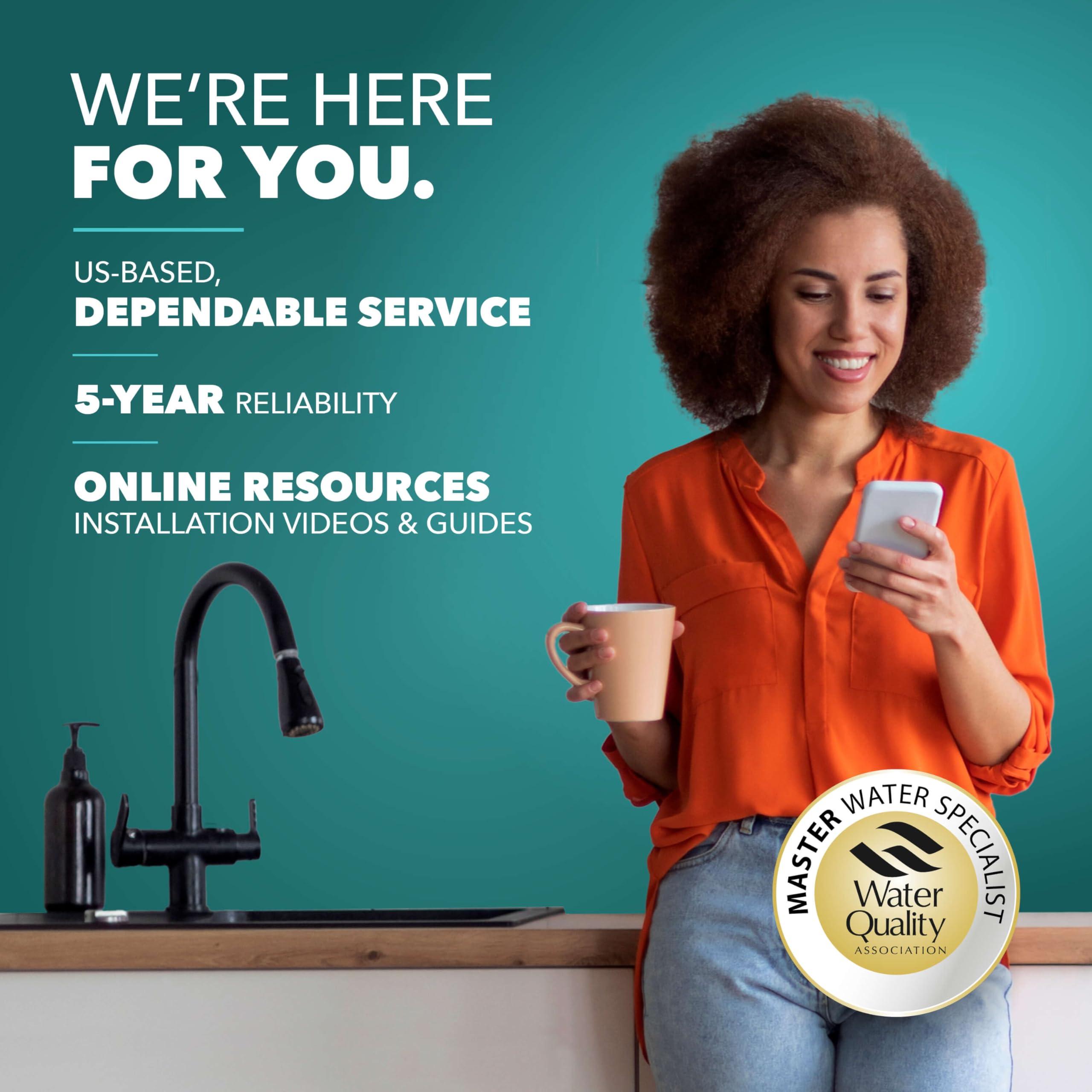 CuZn CuZn UC-200 Under Counter Water Filter - 50K Ultra High Capacity - Made in USA