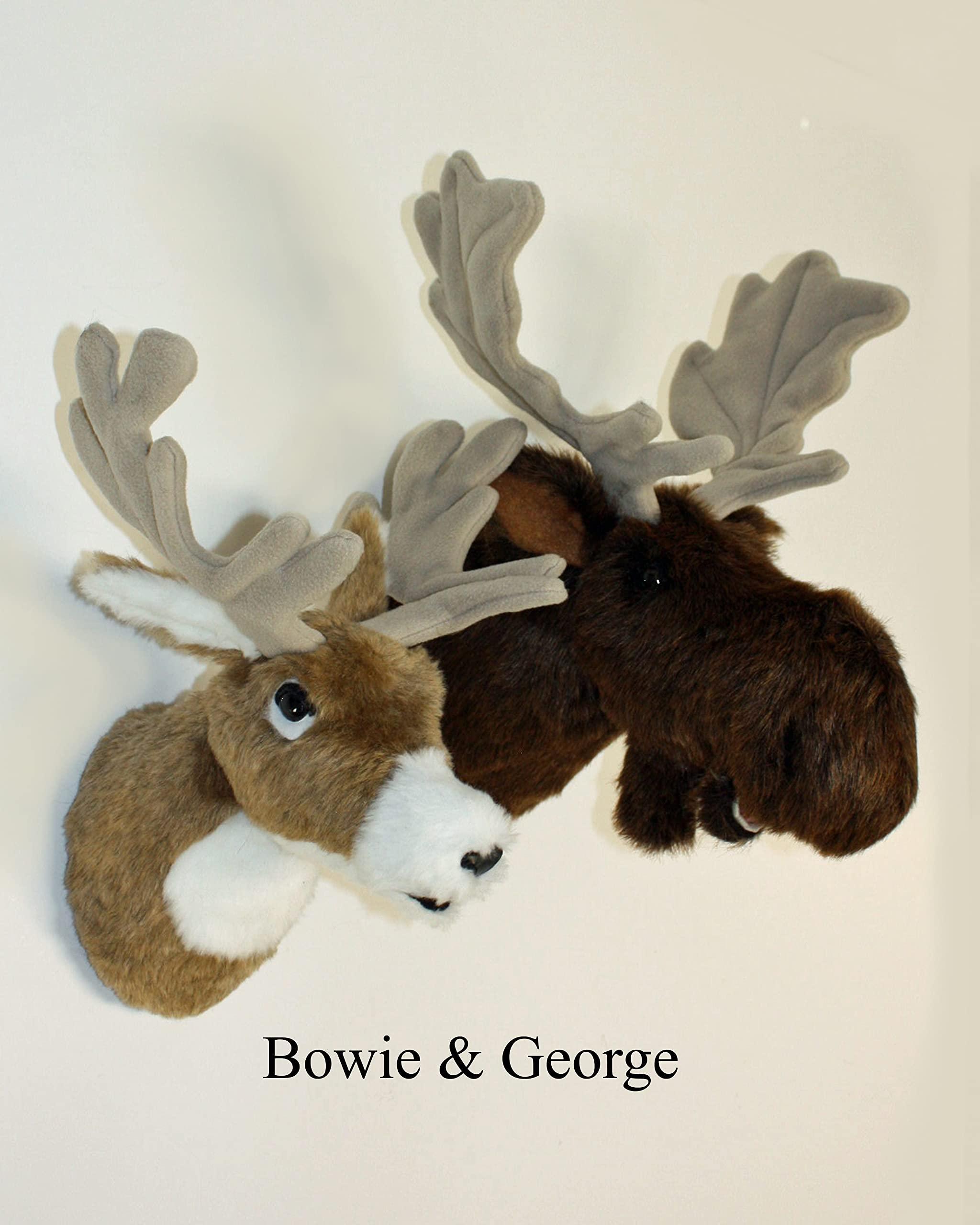 Fairgame Wildlife Plush Moose Head \"George\" Medium Shoulder Mount