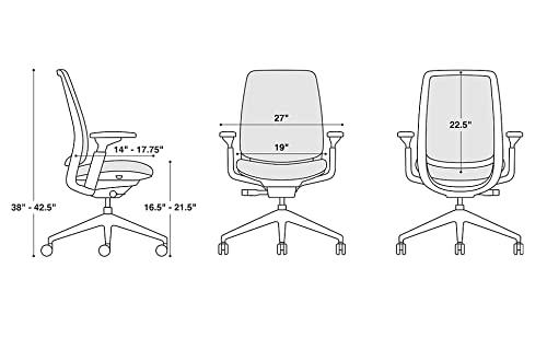 Steelcase Steelcase Series 2 Office Chair, Air Back, Wheels for Hard Flooring, Era Fabric (Oatmeal)