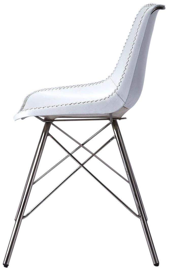 Butler Specialty Company Butler Specialty Inland Leather Side Chair in White