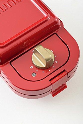 BRUNO BRUNO Hot Sand Maker Japan Domestic genuine productsShips from JAPAN (single+Fishy Plate set of 2, Red)