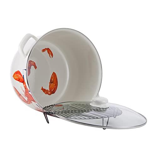 Golden Rabbit Golden Rabbit Enamelware - 18qt Stock Pot (Lobster)