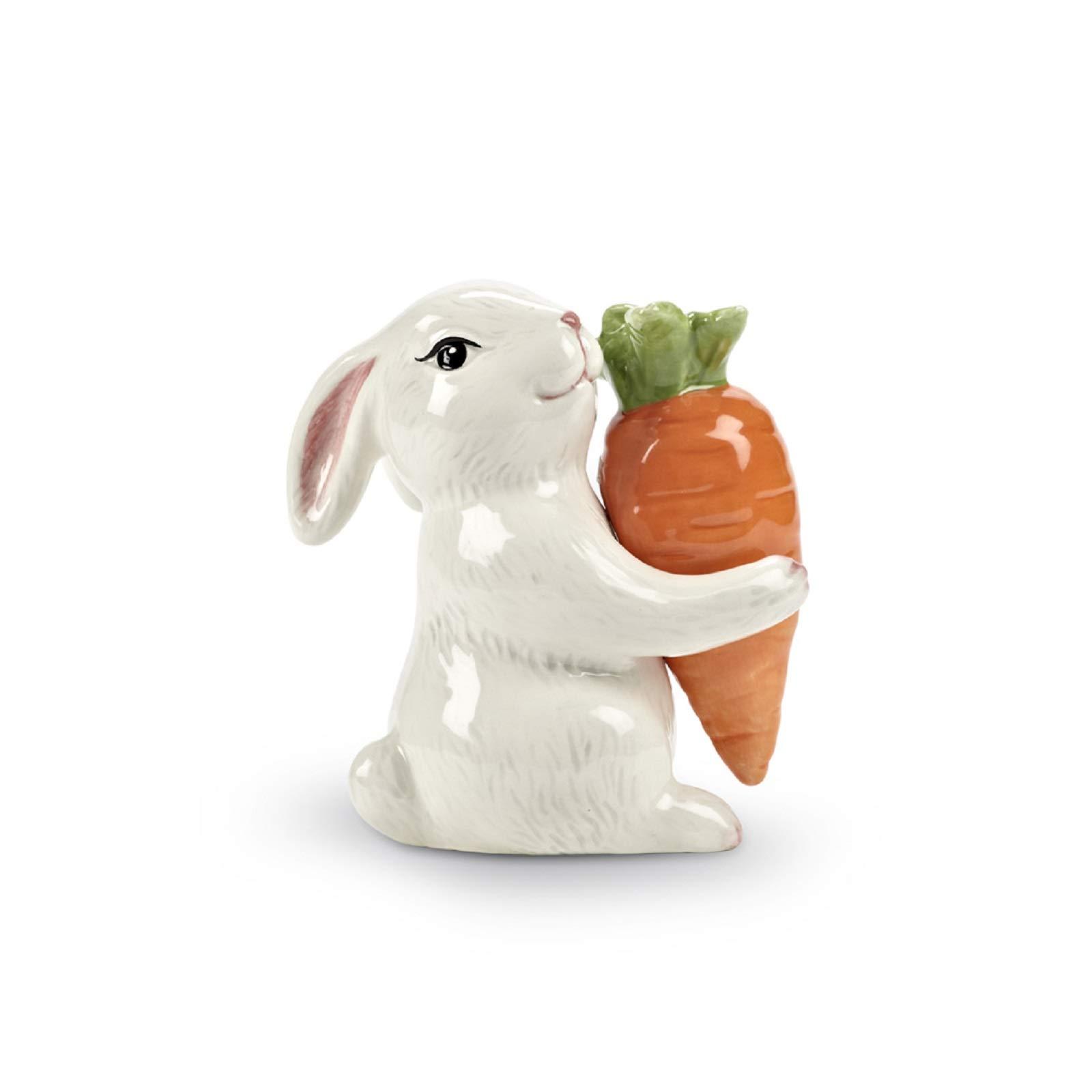 Abbott Collection Abbott Collection Bunny and Carrot Salt and Pepper Shaker, 2 Piece Set (3.5\" H)