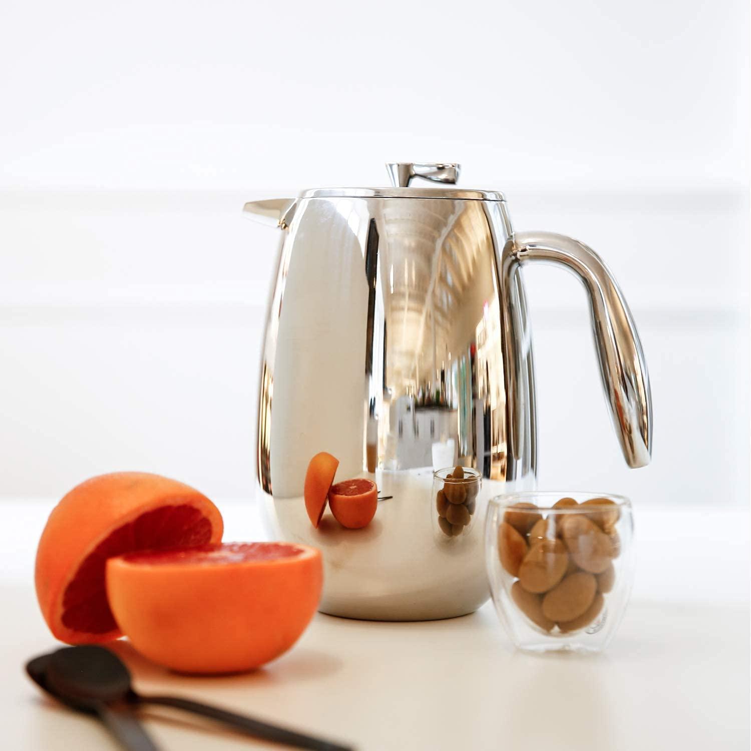 Bodum Bodum 51 oz Columbia Thermal French Press Coffee Maker, Insulated Double Wall Stainless Steel, Chrome