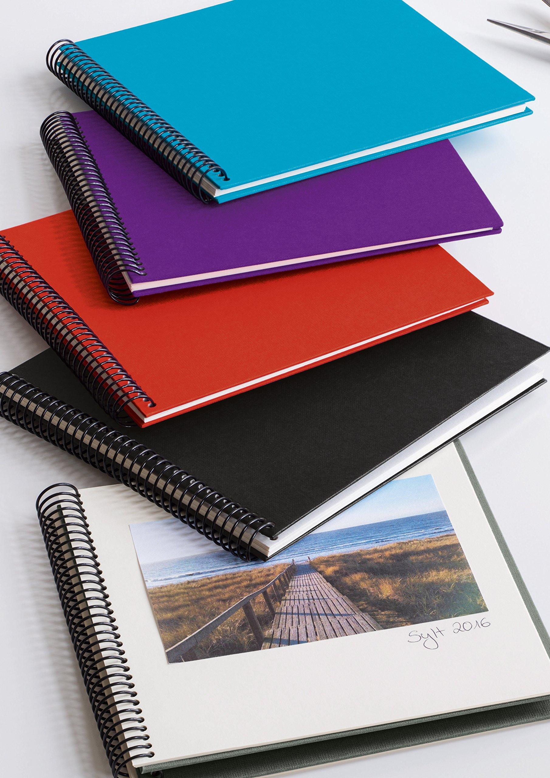 Semikolon Semikolon - Spiral Economy Large Black Paper Photo Album (13.6 13 in.), Chamois