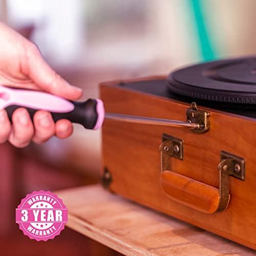 Pink Power Pink Power Magnetic Screwdriver Set - 6 Piece Phillips Head and Flat Head Hand Pink Tool Set for Women & Ladies - Insulated Screwdriver Kit with Magnetic Tip - Screw Drivers Set