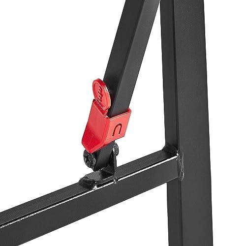 Amazon Basics Amazon Basics Bed Frame with Storage, Foldable Metal Platform, Sturdy Steel, No Box Spring Needed, 18 Inches High, Tool-Free Setup, Queen Size, Black