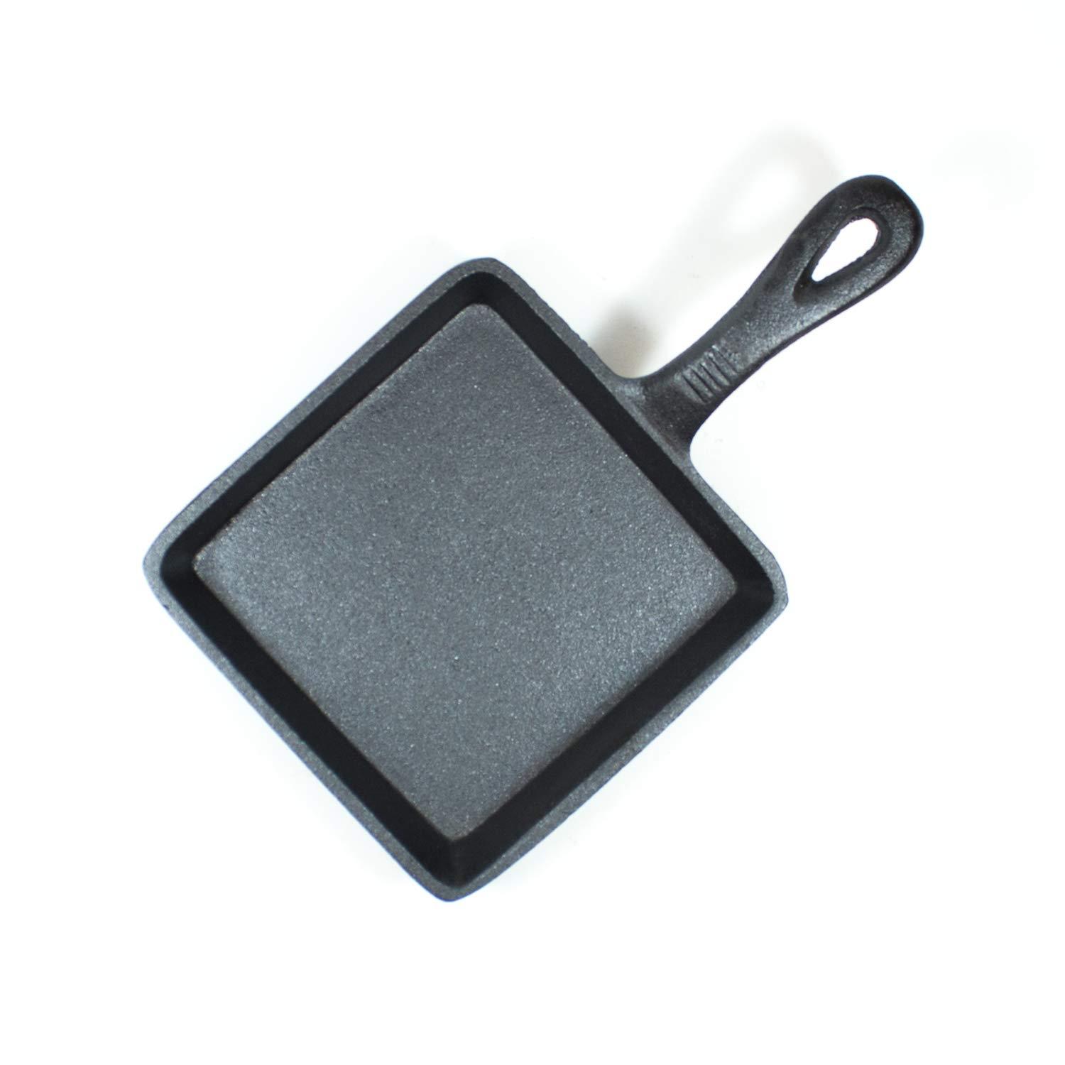 Old Mountain Old Mountain Square Single Serve Cast Iron Skillet - Preseasoned Set of 6