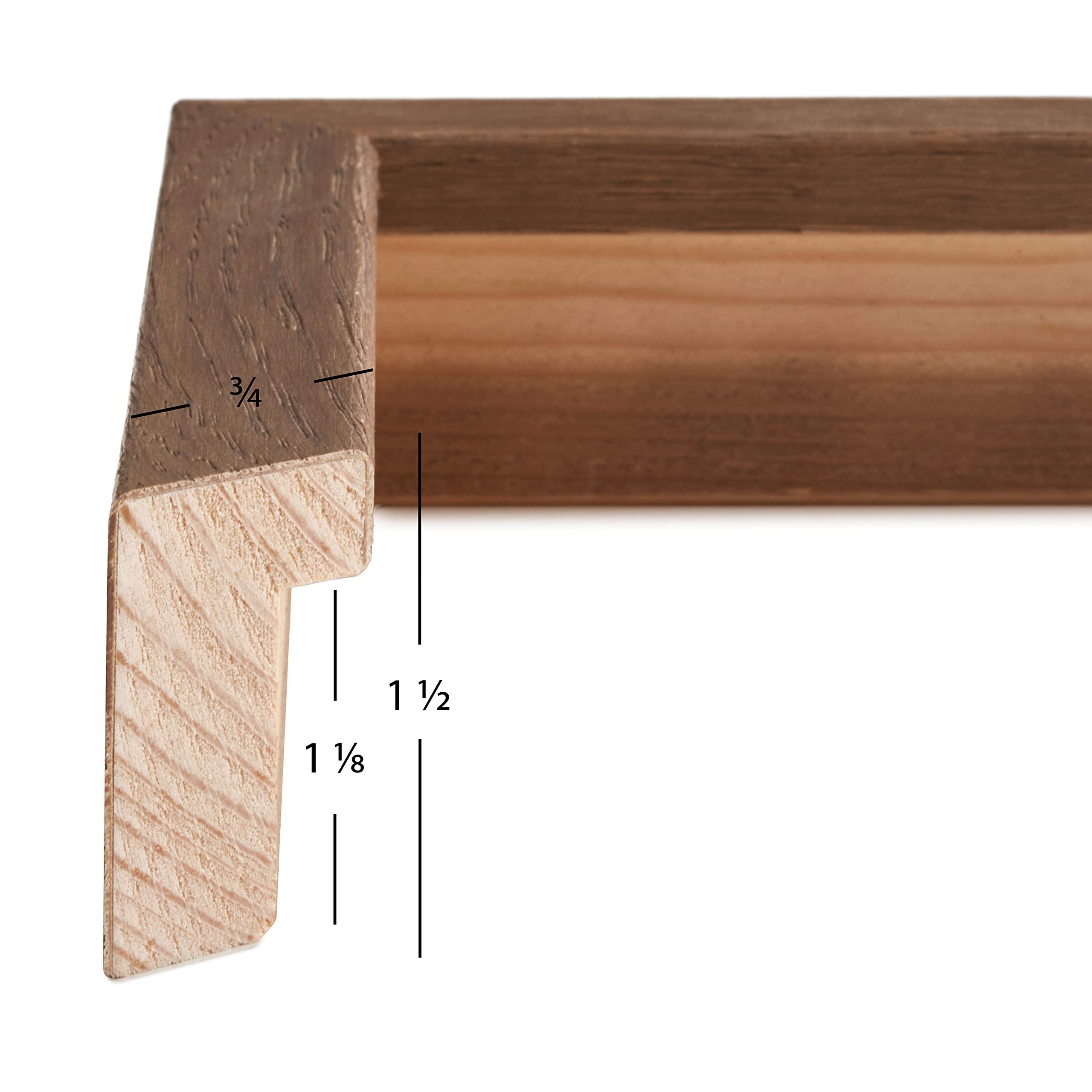 Craig Frames Craig Frames Farmhouse Essentials Tall Picture Frame, 4 x 6 Inch, Brown, Set of 4