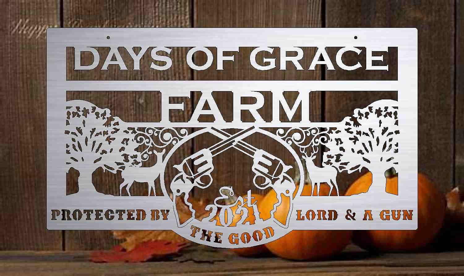 SUTTON\'S CUSTOM METAL ART Personalized Family Name Sign Custom Last Name Sign Monogram Letters Wall Decor Personalized Name Signs for Home Decor Metal Established Sign Initial Split Letter Monogram Sign 3\' wide