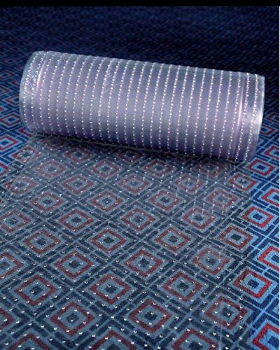 Made in China Clear Plastic Runner Rug Carpet Protector Mat Ribbed Multi-Grip (Clear Plastic, 26\" in x 50\'FT)