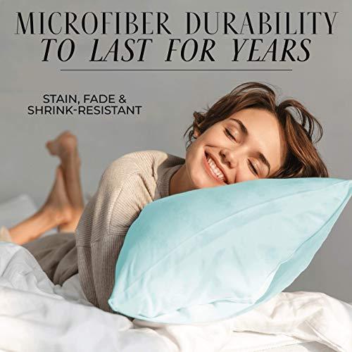 Italian Luxury Italian Luxury Body Pillow Cover - Soft 21\" x 60\" Microfiber Long Pillow Case w/ No Zipper - Fits 20\" x 54\" Pillow, Machine Washable, Black