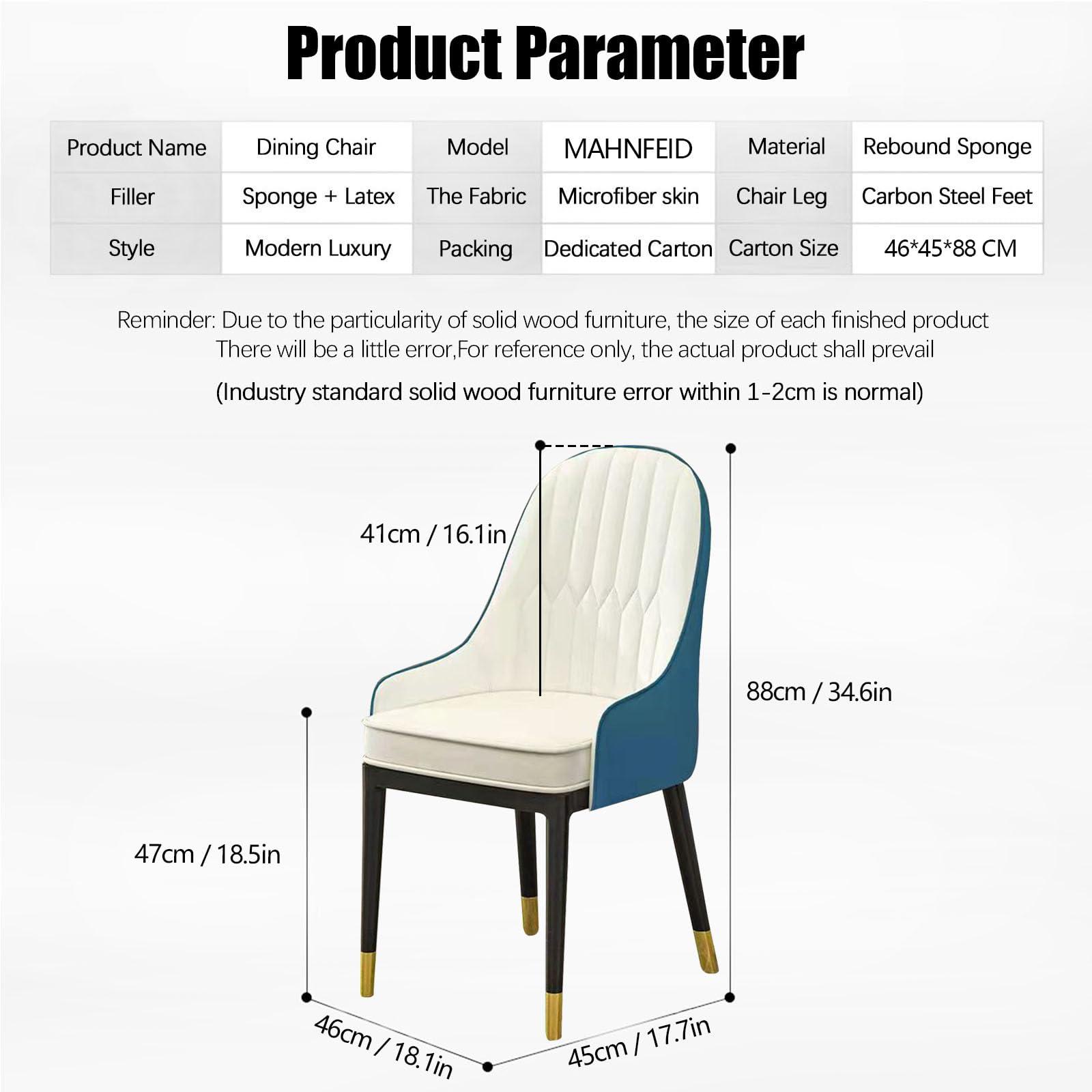 Meedlopia Chairs Dining Chair Set of 4 with Open Back Velvet Dining Chairs Faux Leather Upholstered Chair Mid Century Modern Dining Chairs Dining Living Room Chairs with Gold Metal Legs, Luxury Dining Chairs