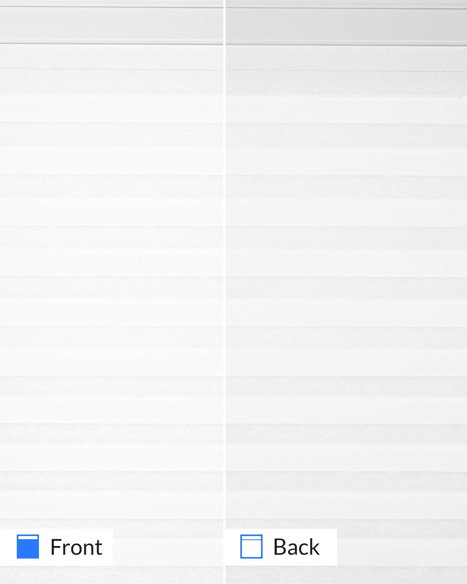 CHICOLOGY Custom Made Cordless Cellular Shades, Cotton (Privacy & Light Filtering) Inside Mount,W:44" xH:48"