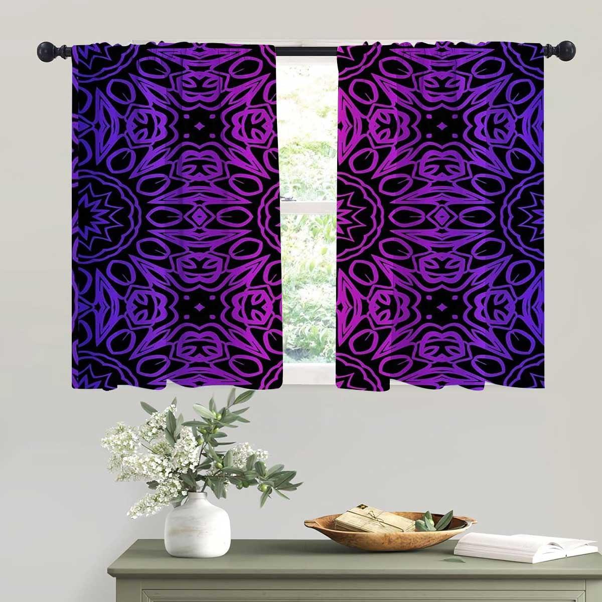 WHYATT WHYATT Purple Kids Blackout Curtains Ethnic Blackout Curtins Macrame Curtains for Doorways 55inch Width by 45inch Length