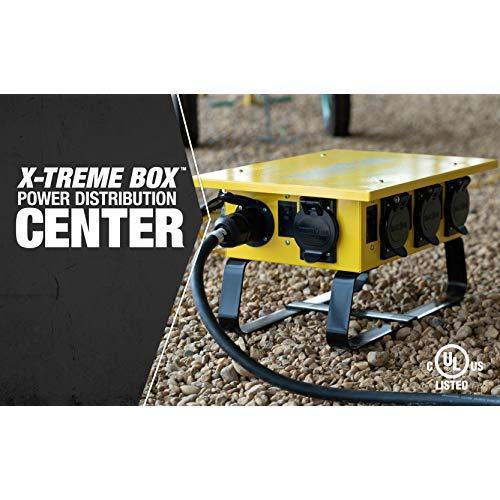 Southwire Southwire X-treme Power Distribution Box, Temporary Power Box, 50-Amp, 125/250V, GFCI 6506UGSX