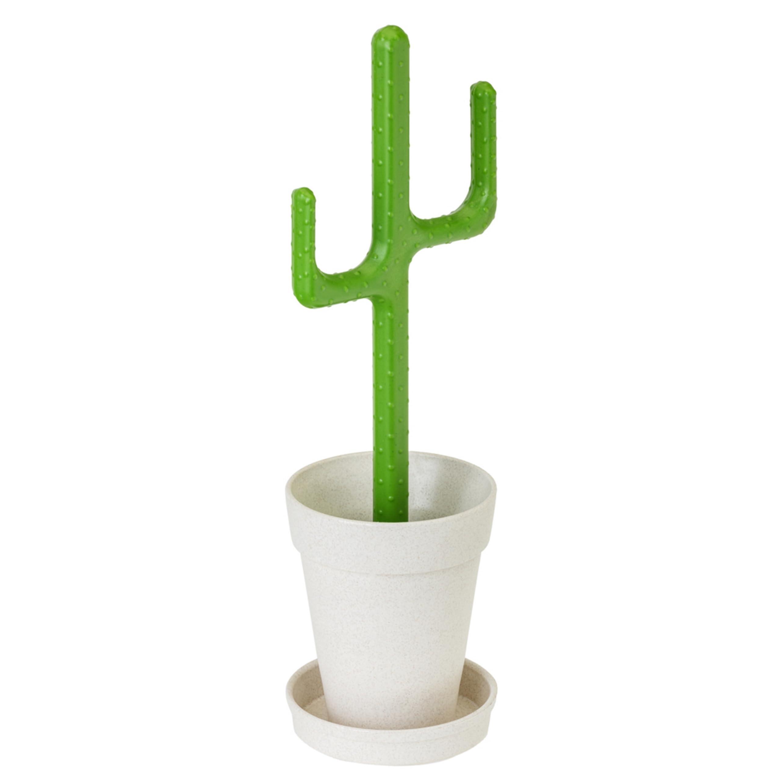 Vigar Vigar Cactus Toilet Brush Set, Toilet Bowl Cleaner with Cactus-Shaped Handle, Planter Base and Saucer for Bathroom Accessories and Cleaning Must Haves