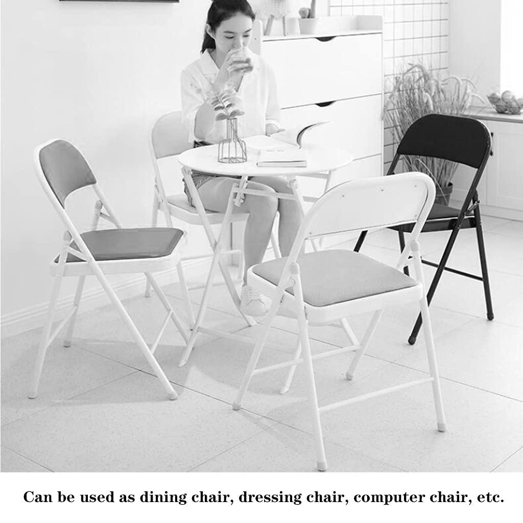 Folding Chairs Folding Chairs Furniture Foldable Back Rest Chair Comfortable Simple fold up Chair Folding Inverted Fitness Chair Ergonomic Chair Camping Chair (Color : Black, Size : 45 * 46 * 78cm)