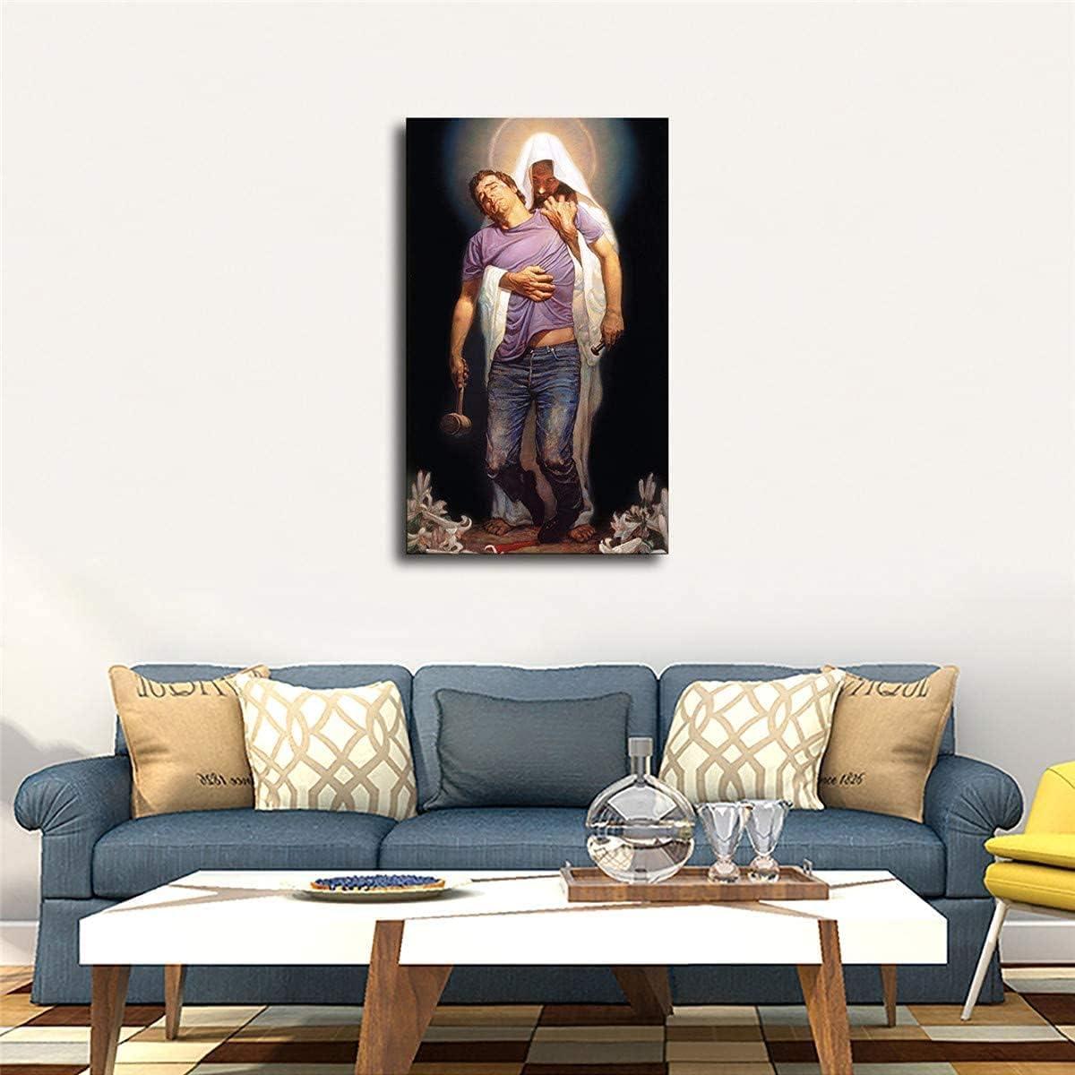 ZerAph ZerAph Forgiven II By Thomas Blackshear Poster Painting on Canvas Bedroom Wall Art Decoration Pictures Home Decor (08x12inch-Framed)